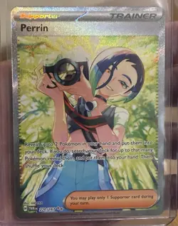 Pokemon TCG Perrin Card 209/167 Twilight Masquerade Special Illustration Rare - Image 1