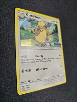 Gumshoos STAFF Prerelease Black Star Promo Holo SM97 Sun & Moon Pokemon Card LP - Image 3