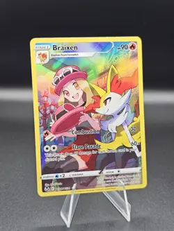 Braixen TG01/TG30 SWSH12 Silver Tempest Trainer Gallery Holo Pokemon TCG NM Card - Image 1