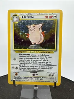 Clefable 1/64 - Jungle - No Symbol - Holo - Vintage - Pokemon Card - Image 2