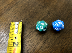 Lot of 2 MAGIC Innistrad Midnight Hunt Crimson Vow Spindown D20 Life Counter Die - Image 1
