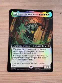 Anti-Venom, Horrifying Healer -244 -MTG: Marvel’s Spider-Man -Extended Art -FOIL - Image 1
