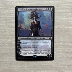 Vraska, Scheming Gorgon FOIL - Rivals of Ixalan - Lightly Played (LP) - MTG - Image 1