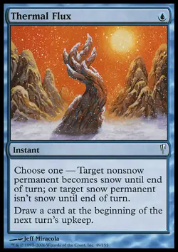 Magic the Gathering MTG Thermal Flux (49) Coldsnap LP - Image 1