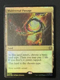 Magic the Gathering MTG SPM Multiversal Passage 180 Foil Near Mint NM - Image 1