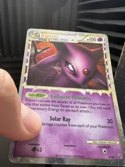 Pokemon TCG Undaunted Espeon Prime Holo Rare Card 81/90 - Image 2