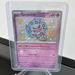 Spiritomb 158/091 Sv: Paldean Fates Baby Shiny Pokemon TCG Holo | NM - Image 1