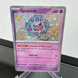 Spiritomb 158/091 Sv: Paldean Fates Baby Shiny Pokemon TCG Holo | NM - Image 2