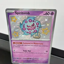Spiritomb 158/091 Sv: Paldean Fates Baby Shiny Pokemon TCG Holo | NM - Image 4