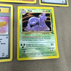 Pokemon WOTC Vintage Fossil Base Set 2 Non-Holo Rare Trading Card Lot of 6 - MP - Image 5