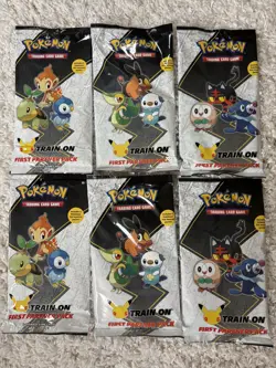 Pokemon TCG: First Partner Pack (Alola, Unova, Sinnoh) Two of Each Lot of 6 - Image 1