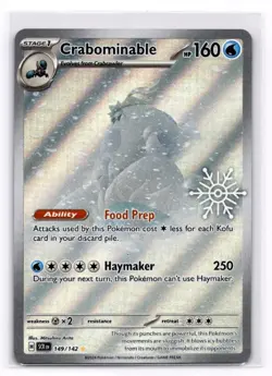 Crabominable - Holiday Stamped Stellar Crown - Pokemon NM 149/142 - Image 1