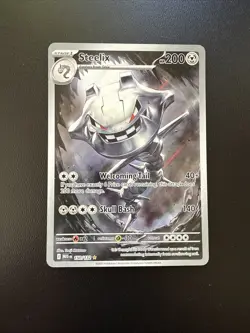 FREE SHIPPING Pokemon TCG Mega Evolutions Steelix Illustration Rare 150/132 nm - Image 1