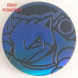 TORTANK / BLASTOISE 2020 Jeton Piece Coin Pokemon Blue Sheen Holofoil O 34 mm - Image 2
