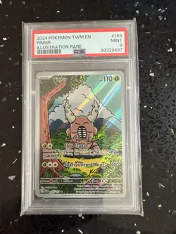 PSA 9 Mint Pinsir 168/167 Illustration Rare Full Art - Pokemon SV06 TWM - Image 1