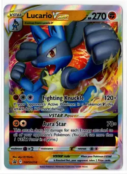 Pokemon TCG Black Star Lucario VSTAR #SWSH214 - Image 1