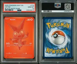 PSA 10 Victini BWR 172/086 Black White Rare - White Flare English Pokemon - USA - Image 3