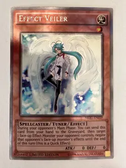 Yu-Gi-Oh Effect Veiler NKRT-EN039 platinum rare lightly played - Image 1