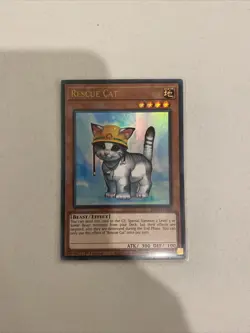 Yugioh Rescue Cat RA02-EN001 Ultra Rare 1st Ed NM - Image 1
