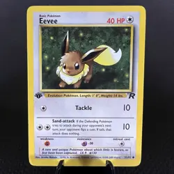 1st EDITION Evee 55/82 & Dark Flareon 35/82 Team Rocket Cards LP - Image 2