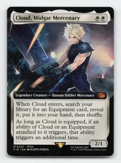 Cloud, Midgar Mercenary (Extended Art) FINAL FANTASY Magic The Gathering Card - Image 1