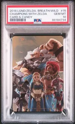 PSA 10 GEM MINT Champions with Zelda Zelda Card and Candy Breath of the Wild #15 - Image 1