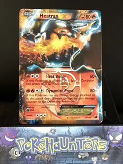 Pokemon Card Heatran EX 13/116 Plasma Freeze Ultra Rare Near Mint - Image 1