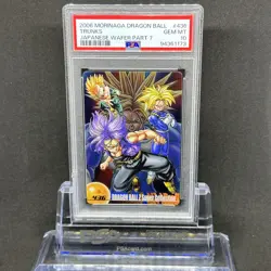 PSA 10 2006 Dragon Ball Morinaga Japanese Wafer Card Super Collection Trunks 436 - Image 3