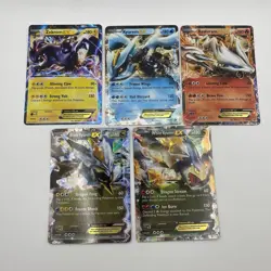 Reshiram EX, Zekrom EX, Black Kyurem EX, White Kyurem EX, Pokemon Cards - Image 1