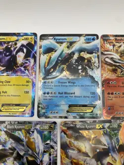 Reshiram EX, Zekrom EX, Black Kyurem EX, White Kyurem EX, Pokemon Cards - Image 3