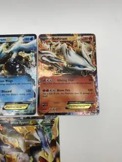 Reshiram EX, Zekrom EX, Black Kyurem EX, White Kyurem EX, Pokemon Cards - Image 4