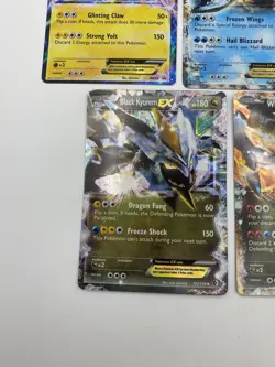 Reshiram EX, Zekrom EX, Black Kyurem EX, White Kyurem EX, Pokemon Cards - Image 5