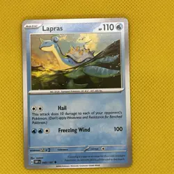 Lapras 045/197 Obsidian Flames scarlet & Violet Pokemon Card NM - Image 1