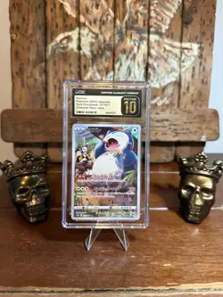 CGC 10 Snorlax CHR #077 Pokemon Rare Japanese Card Dark Phantasma 2022 - Image 1