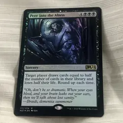 Peer into the Abyss (Foil, #117, NM) Core Set 2021 (M21), MTG - Image 1