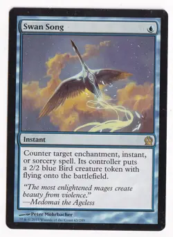 1 x Swan Song - Theros - Moderate Play - MTG - Image 1