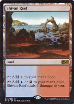 Shivan Reef R Magic 2015 (M15) 246 NM - Image 1