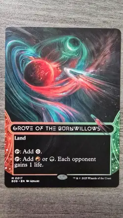 Grove of the Burnwillows (Mythic Borderless) #17 EOE Stellar Sights MTG NM - Image 1