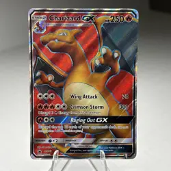 Pokemon TCG Charizard GX SM60 DMGED - Image 1