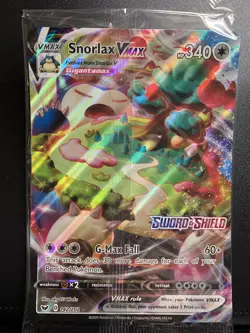 Snorlax VMAX 142/202 JUMBO Promo Pokemon Card - Gamestop Sword & Shield - Image 1