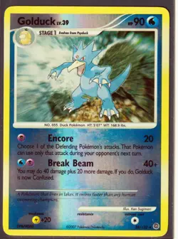 2007 POKEMON GOLDUCK 28/132 D&P SECRET WONDERS - RARE REVERSE HOLO - Image 1