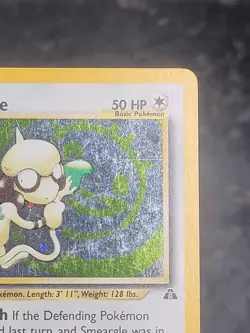 Pokemon Smeargle (NM) Neo Discovery 1st edition Holo Rare 11/75 (Swirl) - Image 3
