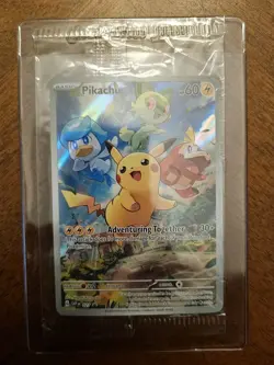 Pokemon TCG Pikachu SVP 027 Paldea Evolved Black Star Promo New Sealed - Image 1