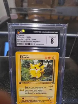 1999 POKEMON JUNGLE 1ST EDITION - BLACKSTAR PROMO W STAMP DUELIST MAGAZINE CGC 8 - Image 2