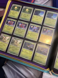 Pokemon TCG Incomplete Twilight Masquerade Master Set W/ Binder - Image 3
