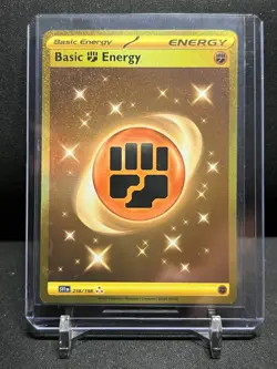 Fighting Energy 258/198 Gold Secret Rare Pokemon 2023 Scarlet & Violet NM - Image 1
