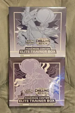 Pokemon Center Chilling Reign Elite Trainer Box Set Of 2 *Error Box* 820650809712 - Image 1