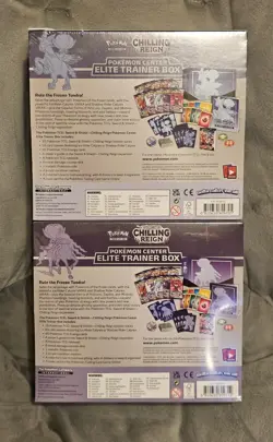Pokemon Center Chilling Reign Elite Trainer Box Set Of 2 *Error Box* 820650809712 - Image 2