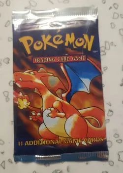 Pokemon Base Set unlimited Booster Pack - Charizard artwork, SHIP./INS. INCLUDED - Image 1