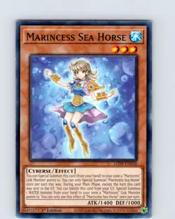 Yu-Gi-Oh TCG Marincess Sea Horse LED9-EN038 1st Edition Common Card NM - Image 1